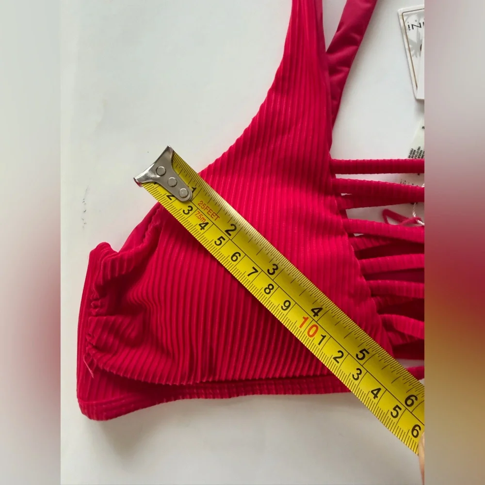 TiniBikini Reversible ‎ Crimson Crisscross Bikini Set